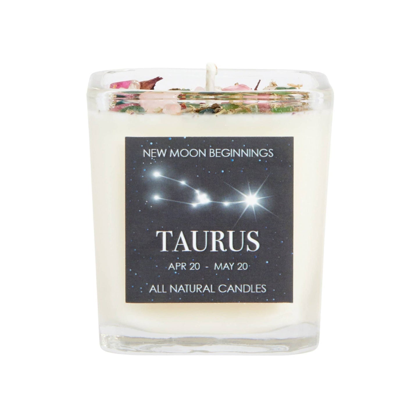 Crystals & Herb Energy Candles 7.5oz Soy Candles Handmade: Scorpio Zodiac