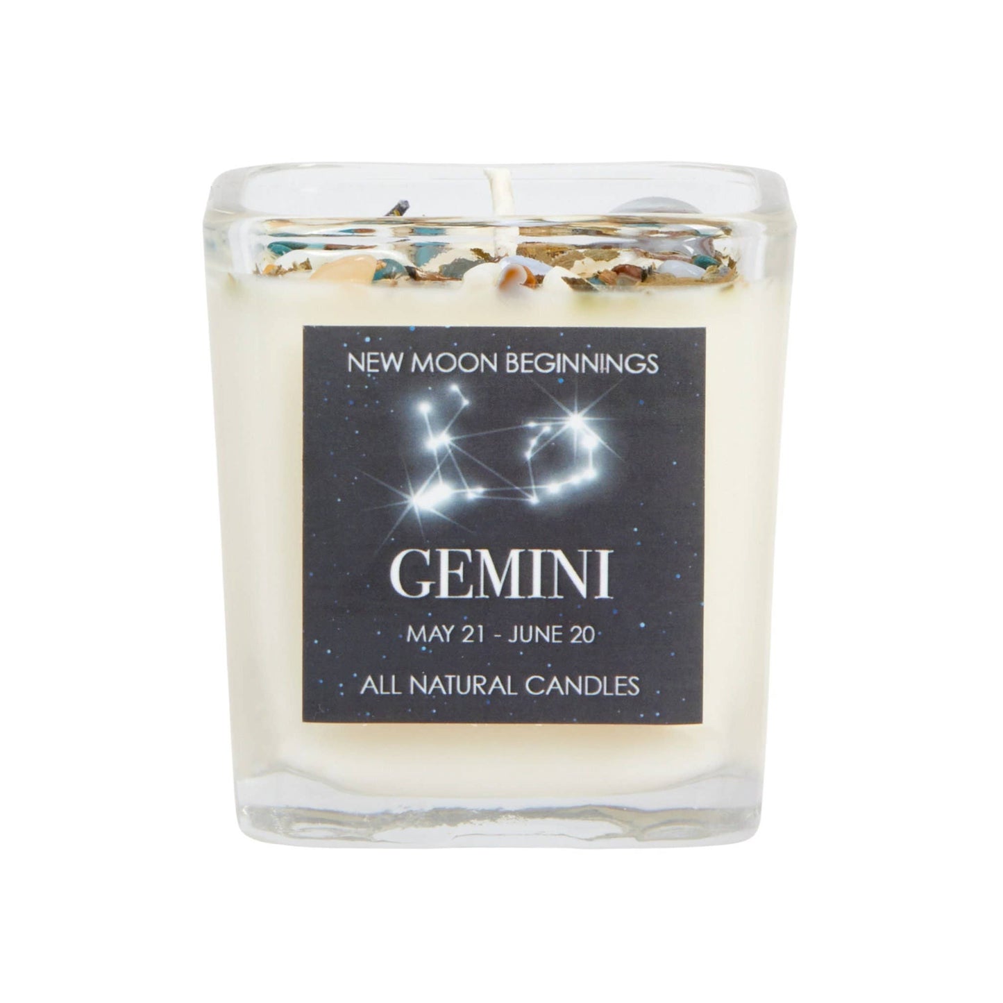 Crystals & Herb Energy Candles 7.5oz Soy Candles Handmade: Scorpio Zodiac