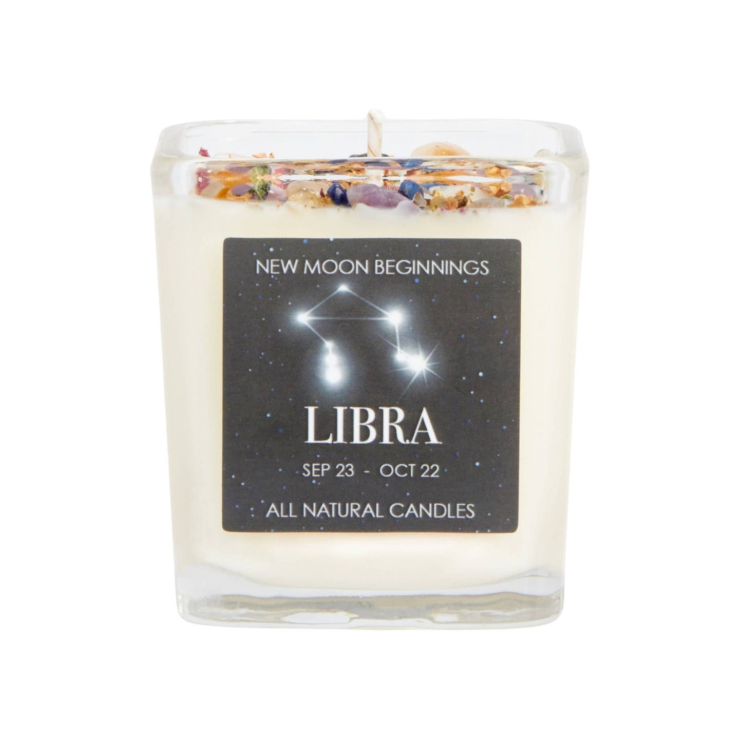 Crystals & Herb Energy Candles 7.5oz Soy Candles Handmade: Cancer Zodaic