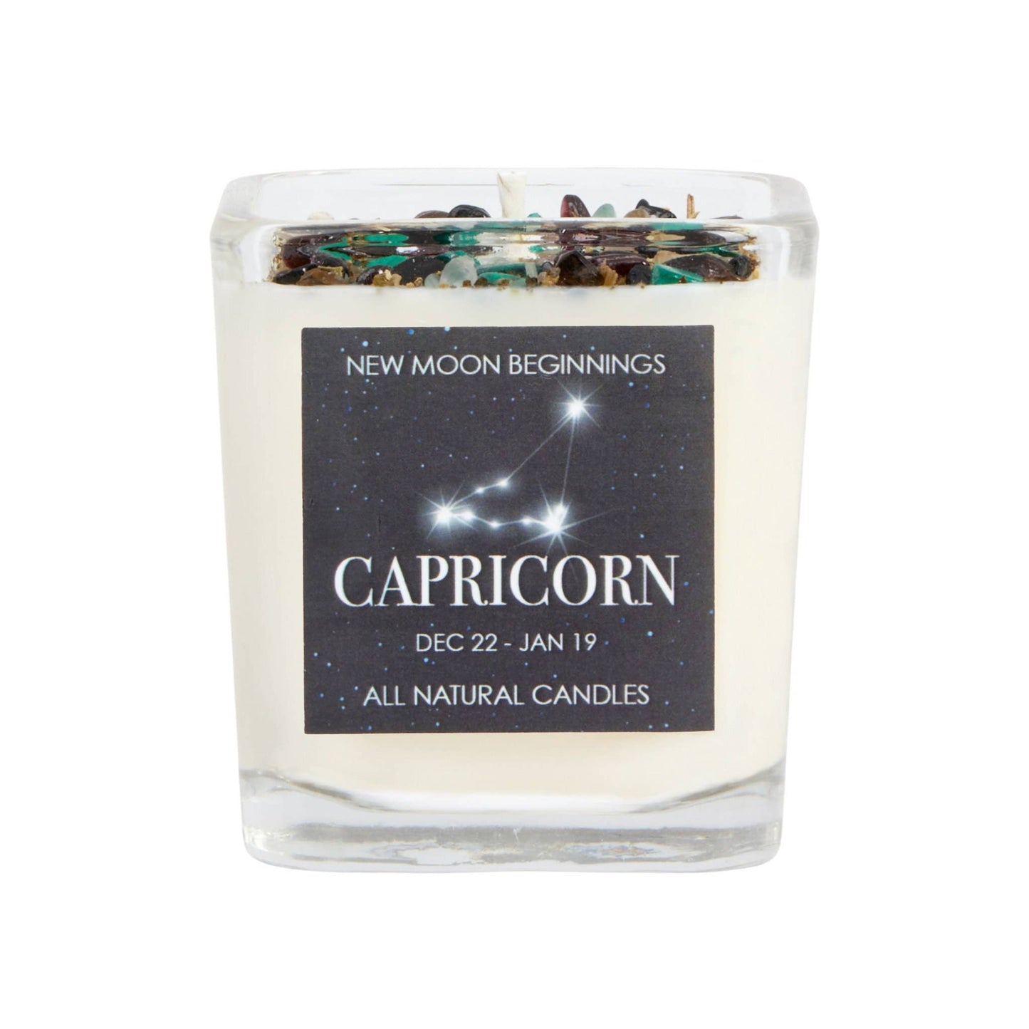 Crystals & Herb Energy Candles 7.5oz Soy Candles Handmade: Cancer Zodaic