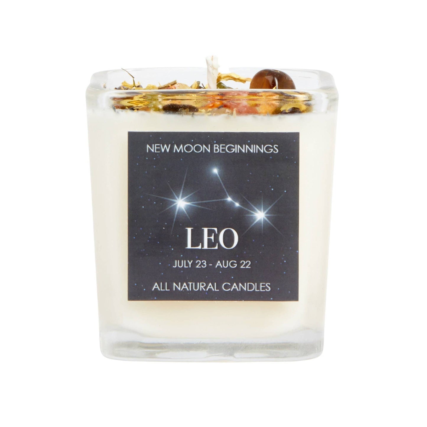 Crystals & Herb Energy Candles 7.5oz Soy Candles Handmade: Cancer Zodaic